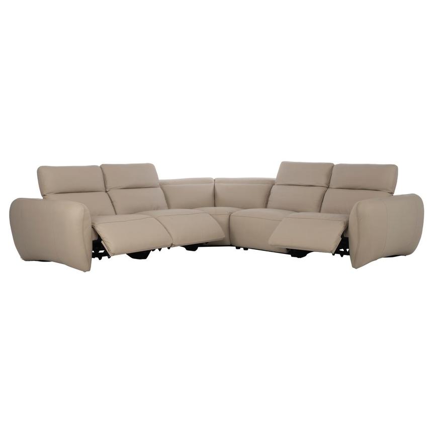 Baloo Leather Power Reclining Sectional with 5PCS/3PWR  alternate image, 2 of 8 images.