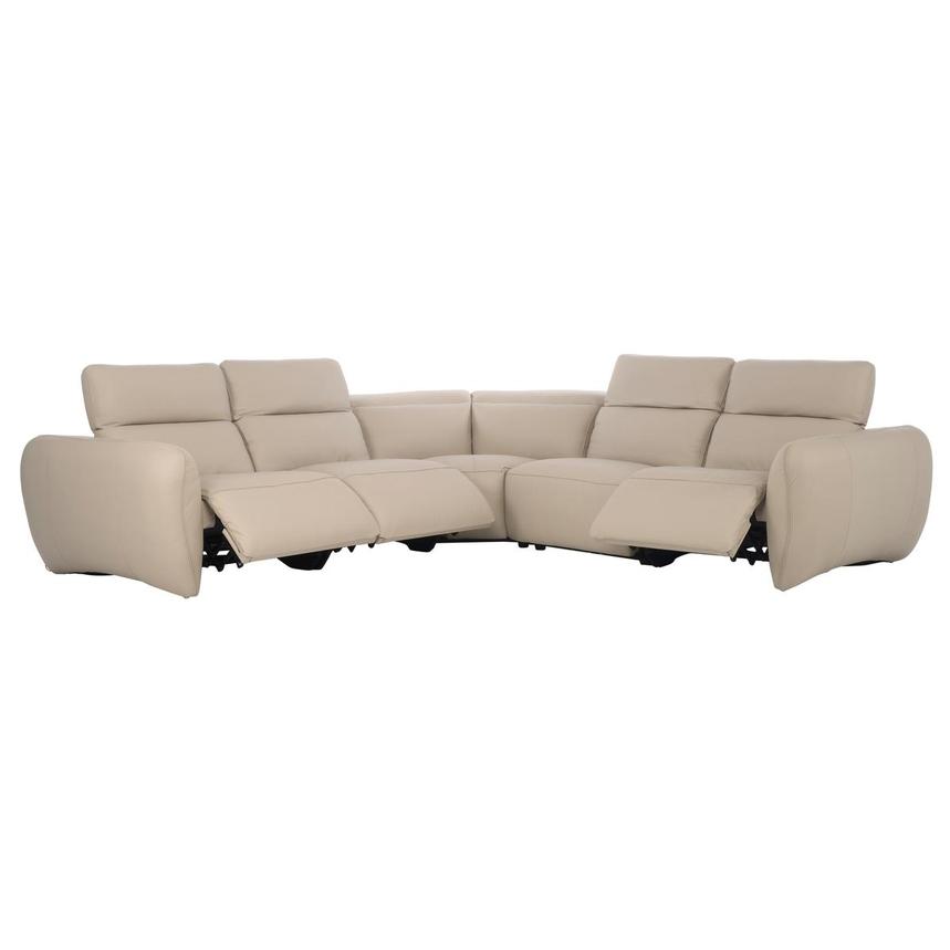 Baloo Leather Power Reclining Sectional with 5PCS/3PWR alternate image, 3 of 9 images.