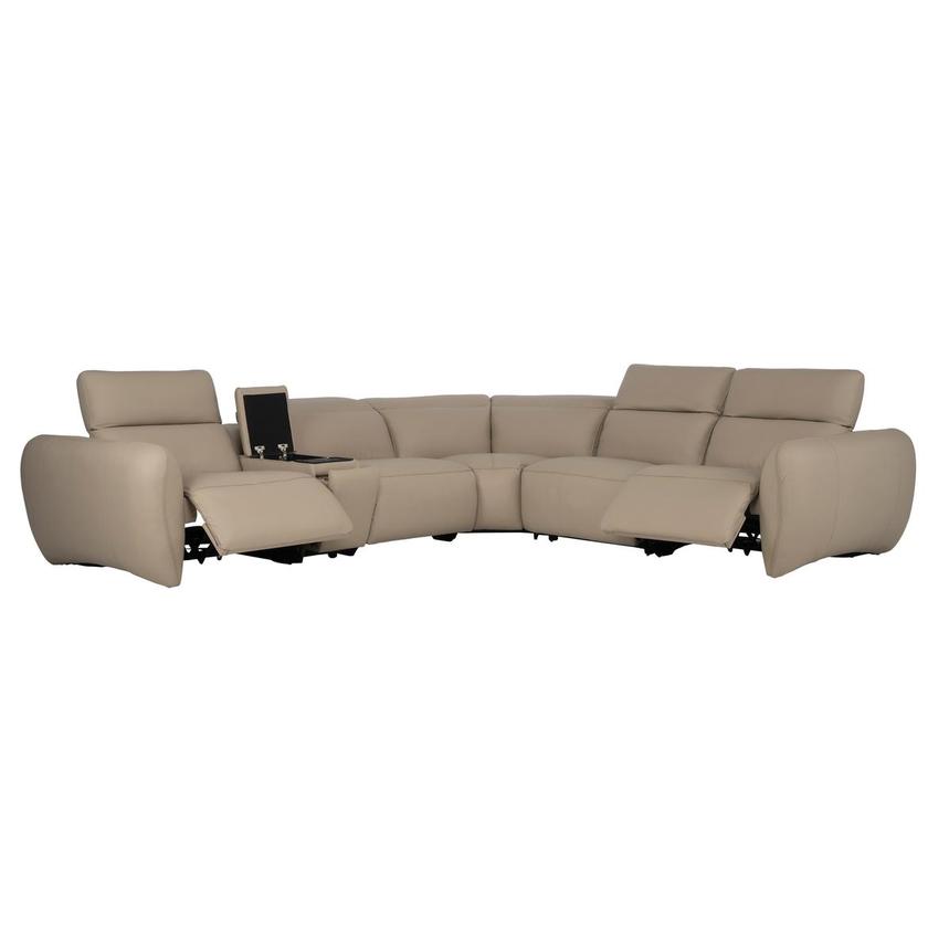 Baloo Leather Power Reclining Sectional with 6PCS/2PWR  alternate image, 2 of 12 images.