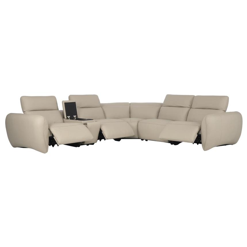 Baloo Leather Power Reclining Sectional with 6PCS/3PWR  alternate image, 3 of 12 images.