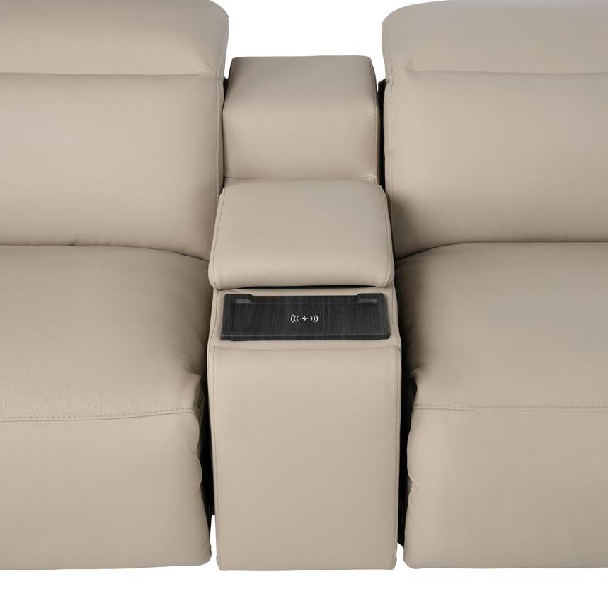 Baloo Leather Power Reclining Sectional with 6PCS/3PWR alternate image, 5 of 12 images.