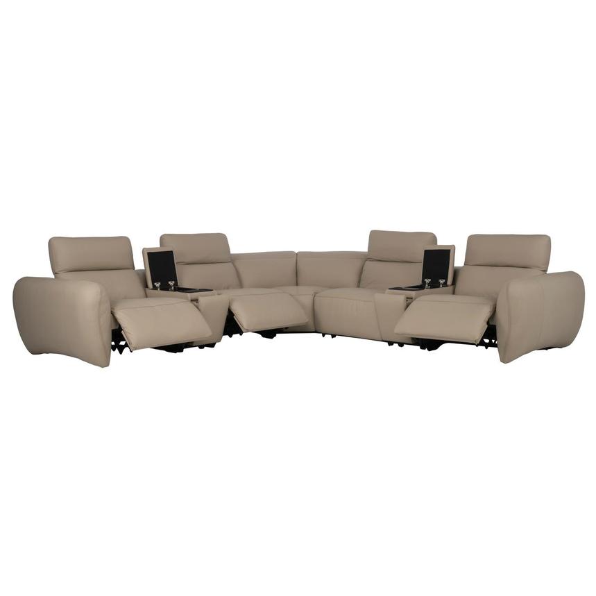 Baloo Leather Power Reclining Sectional with 7PCS/3PWR  alternate image, 2 of 12 images.