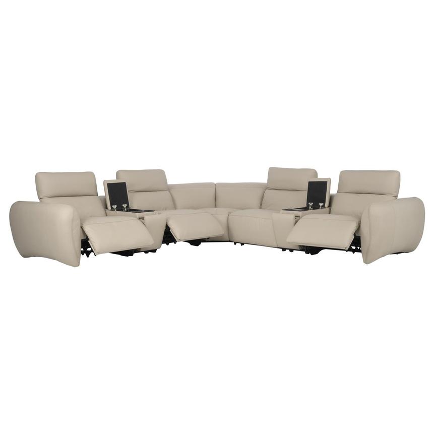 Baloo Leather Power Reclining Sectional with 7PCS/3PWR alternate image, 3 of 12 images.