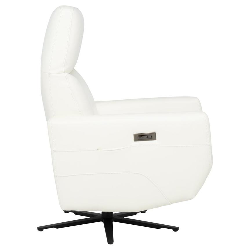 Kirk II White Leather Power Recliner  alternate image, 5 of 14 images.