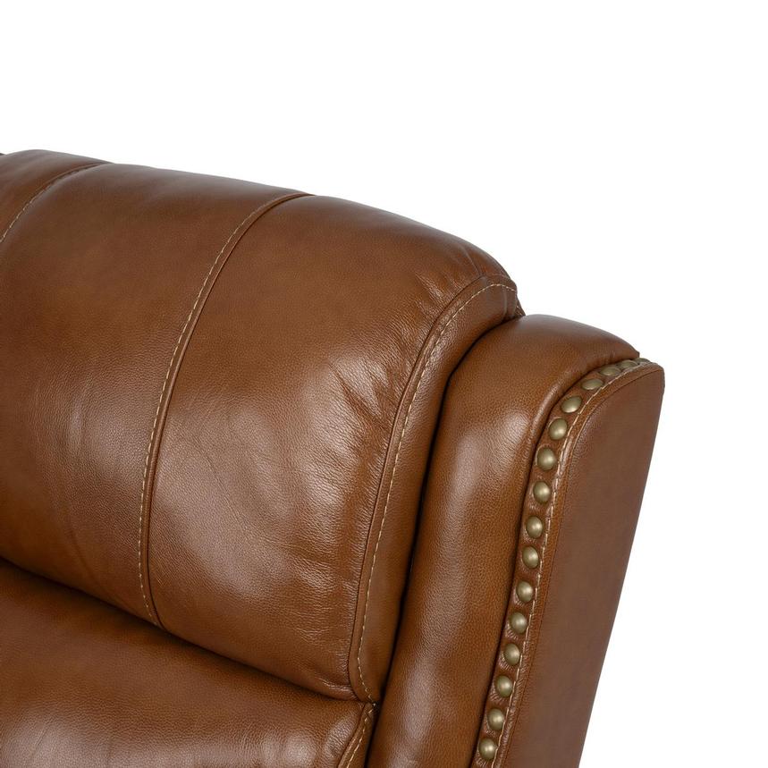 Durham Tan Leather Power Reclining Sofa w/Console  alternate image, 10 of 13 images.