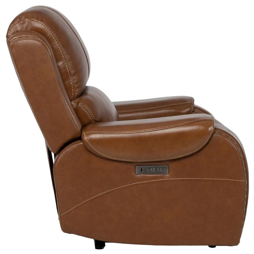 Durham Tan Leather Power Recliner alternate image, 3 of 11 images.