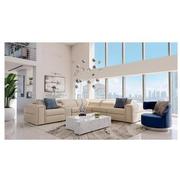 Trevor Leather Corner Sofa with 5PCS/3PWR  alternate image, 2 of 11 images.