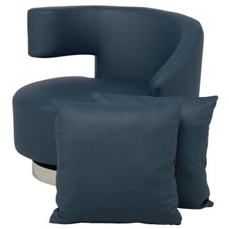 Okru III Blue Accent Chair w/2 Pillows