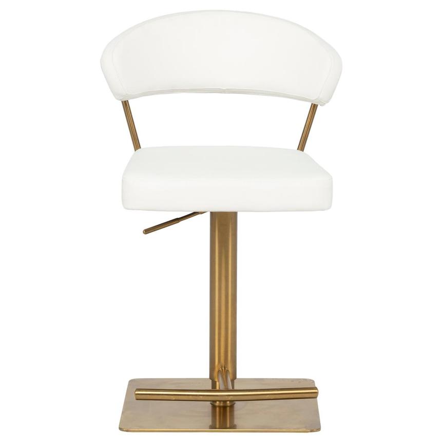 Bold White/Gold Adjustable Stool  alternate image, 2 of 9 images.