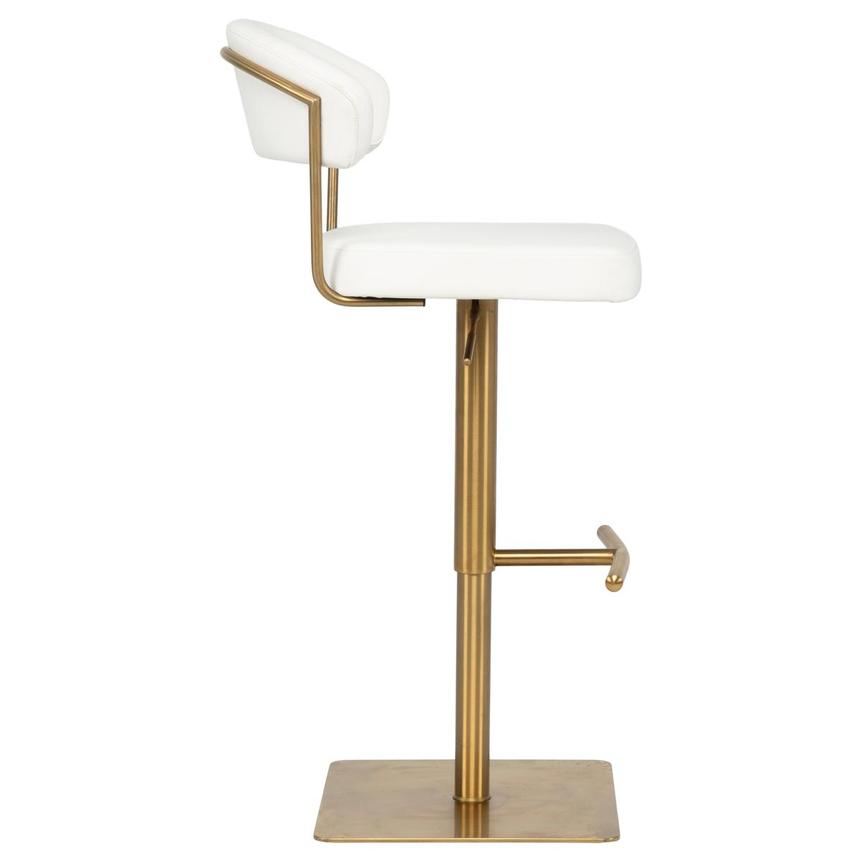 Bold White/Gold Adjustable Stool  alternate image, 5 of 9 images.