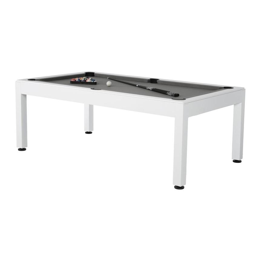 Jollity White Outdoor Billiard/Pool Table By Panama Jack main image, 1 of 13 images.