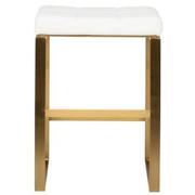 Sabriel White/Gold Counter Stool  alternate image, 2 of 6 images.