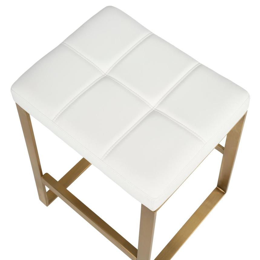 Sabriel White/Gold Counter Stool  alternate image, 5 of 6 images.