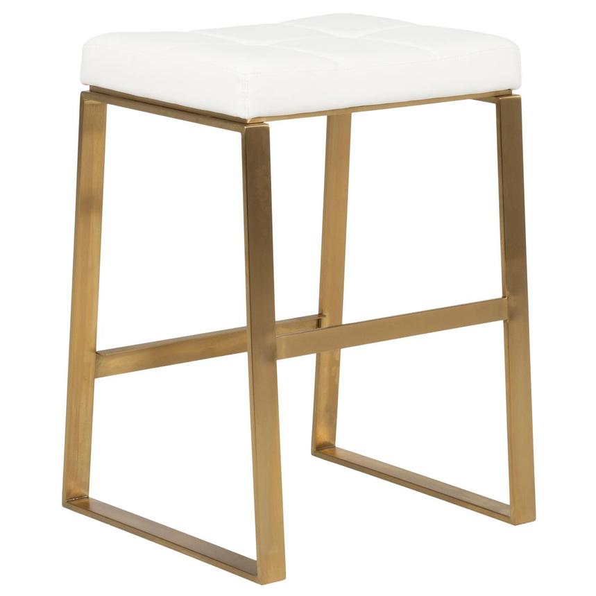 Sabriel White/Gold Counter Stool alternate image, 3 of 6 images.