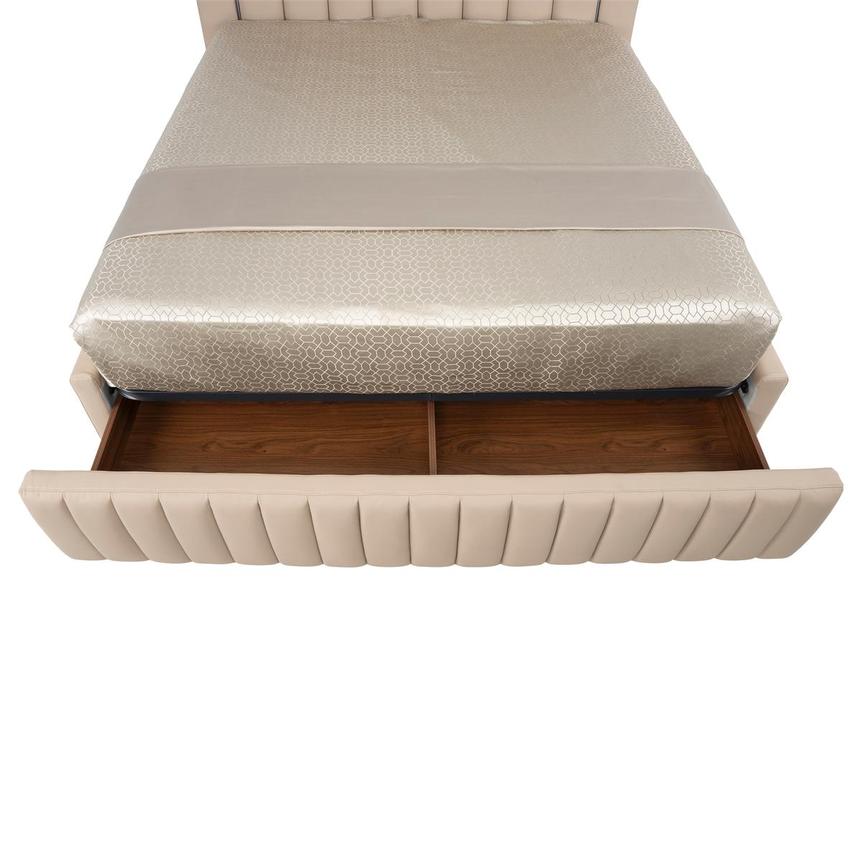 Matteo Taupe Queen Storage Bed  alternate image, 4 of 10 images.