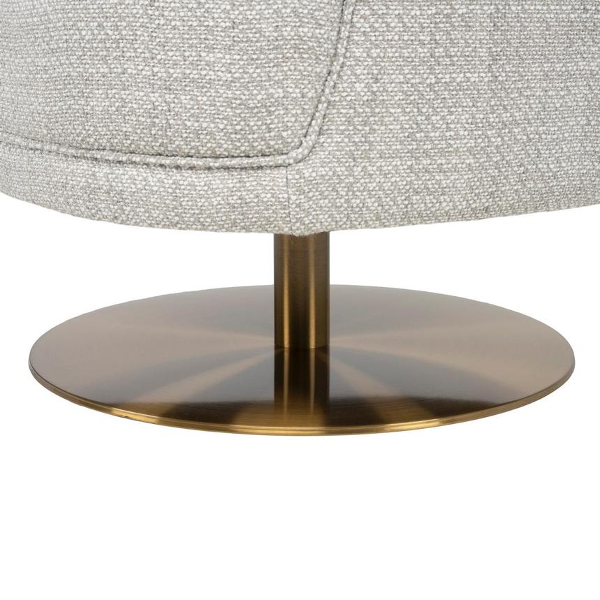 Echo Taupe Swivel Accent Chair  alternate image, 7 of 8 images.