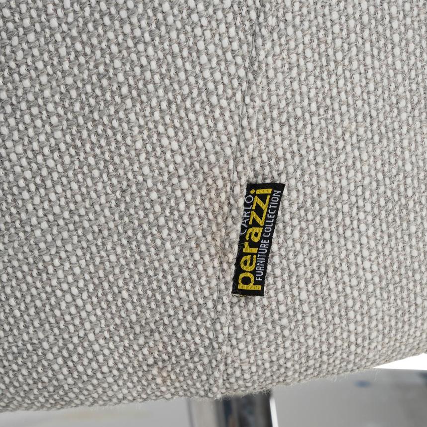 Echo Light Gray Swivel Accent Chair  alternate image, 8 of 8 images.