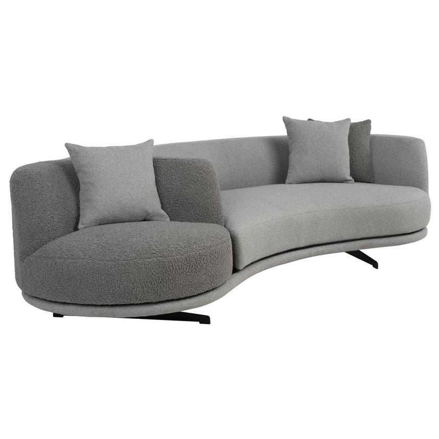 Rhea Gray Swivel Sofa  alternate image, 4 of 10 images.