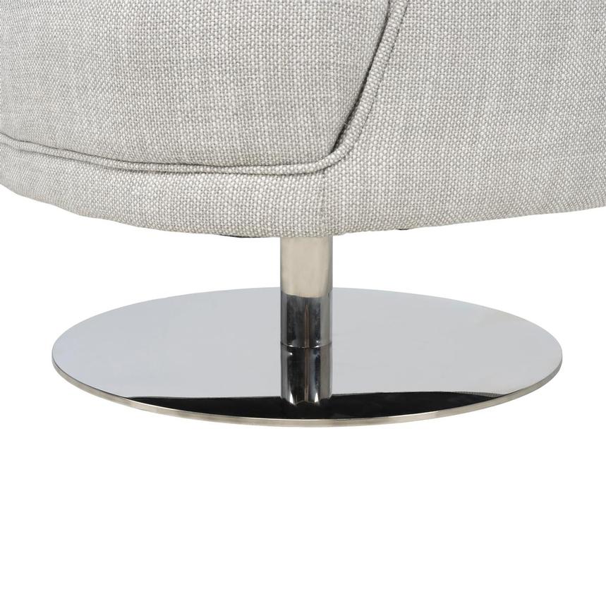 Echo Light Gray Swivel Accent Chair  alternate image, 7 of 8 images.
