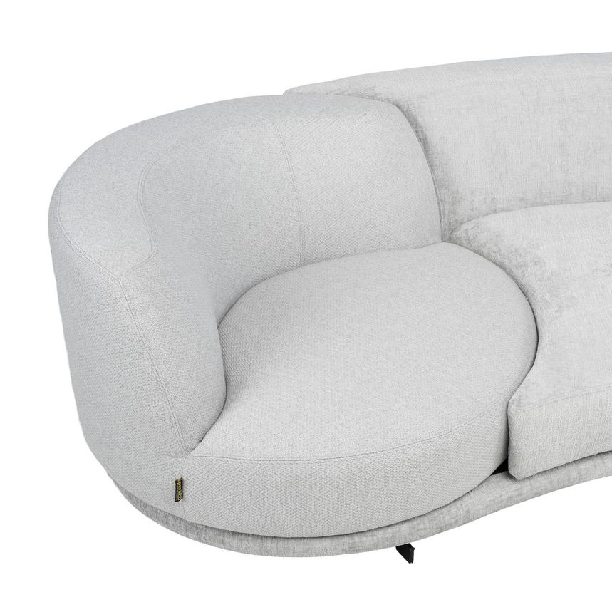Rhea Gray Swivel Sofa  alternate image, 7 of 11 images.