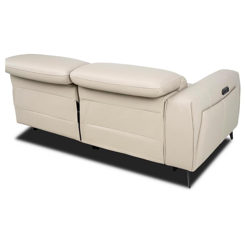 Luke 2.0 Taupe Leather Power Reclining Sectional with 5PCS/2PWR  alternate image, 5 of 10 images.