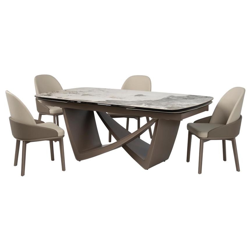 Seraphine/Seraphine Gray 5-Piece Dining Set main image, 1 of 17 images.