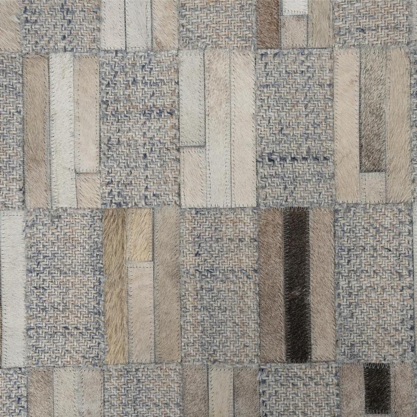 Storm Cowhide Patchwork 8' x 10' Area Rug  alternate image, 5 of 5 images.