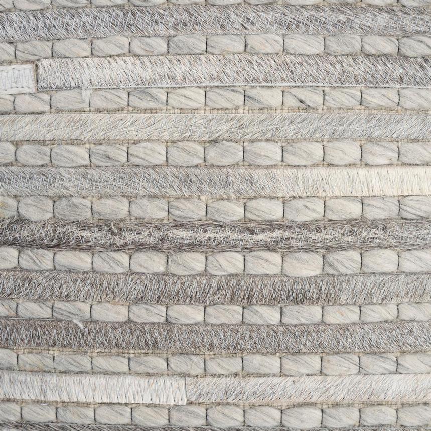 Capri Gray Cowhide Patchwork Accent Pillow alternate image, 3 of 3 images.