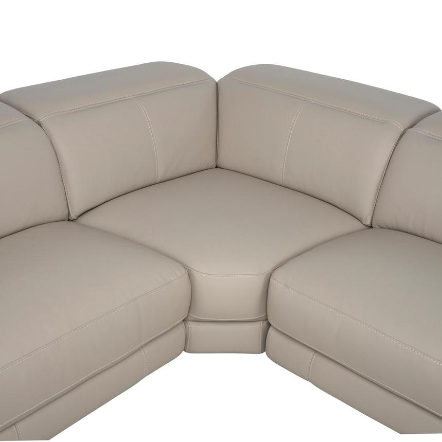 Luke 2.0 Taupe Leather Power Reclining Sectional with 5PCS/3PWR  alternate image, 5 of 9 images.