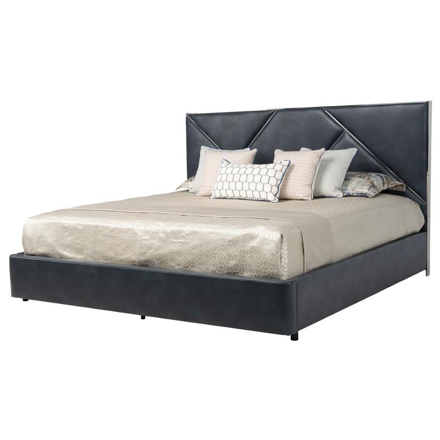 Orion Blue King Storage Bed main image, 1 of 10 images.