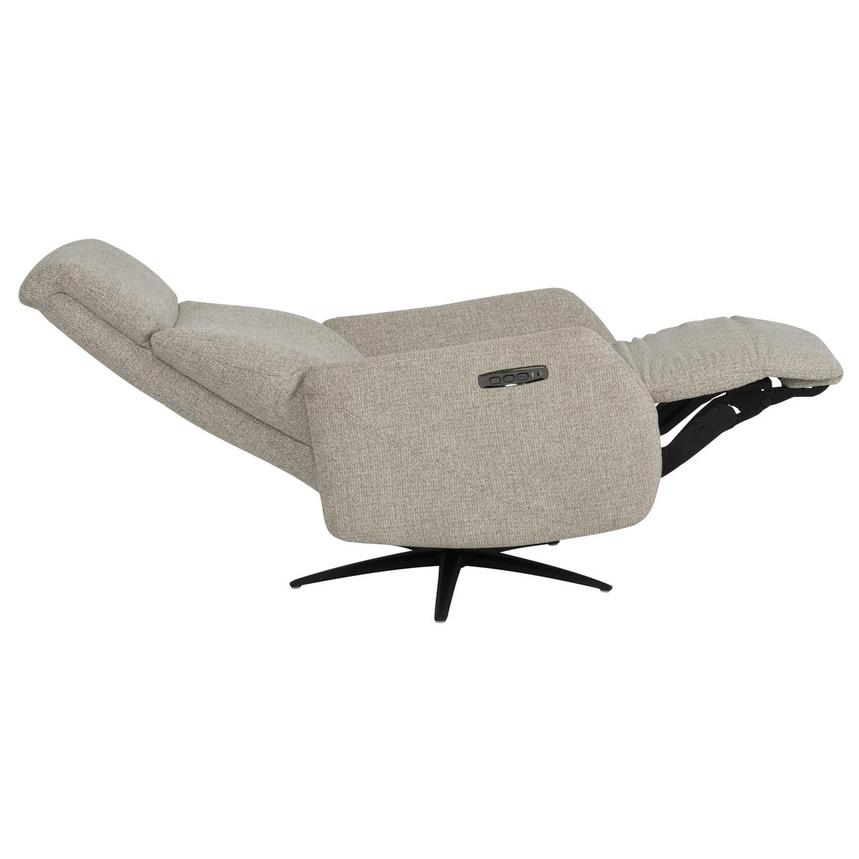 Ezio Beige Power Swivel Recliner w/Massage alternate image, 5 of 11 images.