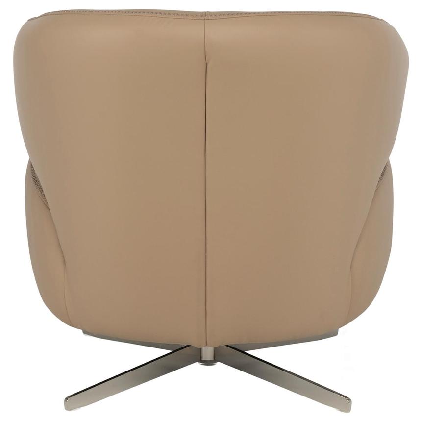 Tivona Dark Cream Leather Swivel Chair  alternate image, 5 of 9 images.