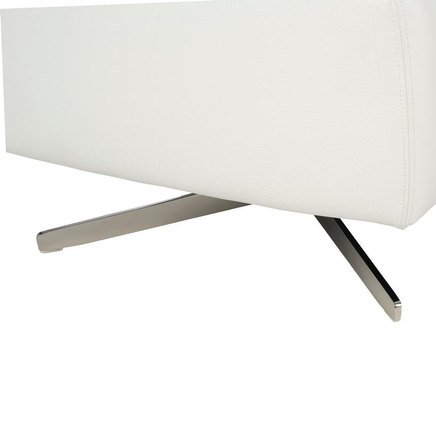 Tivona White Leather Swivel Chair alternate image, 8 of 9 images.