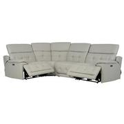Graystone Leather Power Reclining Sectional with 4PCS/2PWR  alternate image, 2 of 9 images.