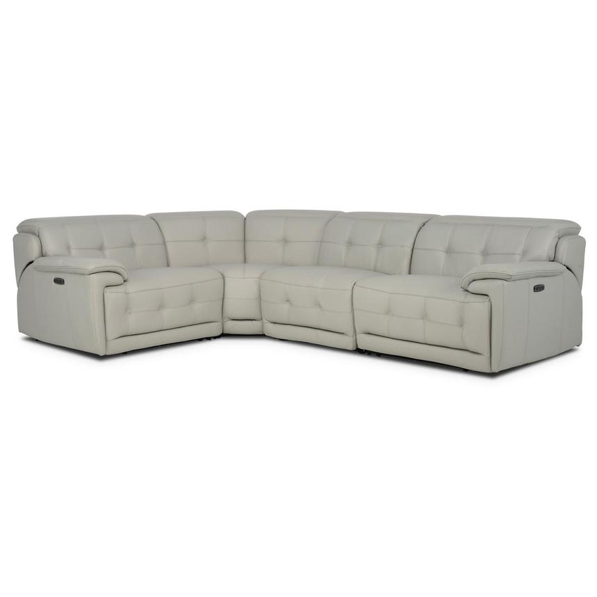 Graystone Leather Power Reclining Sectional with 4PCS/2PWR  main image, 1 of 9 images.