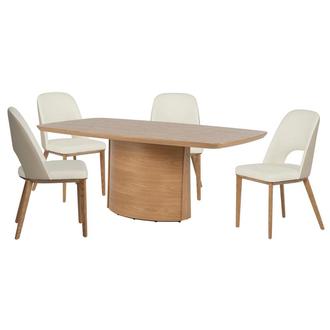 Adalyn Natural 5-Piece Dining Set