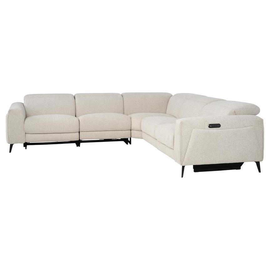 Luke Gray Power Reclining Sectional with 5PCS/2PWR alternate image, 3 of 9 images.