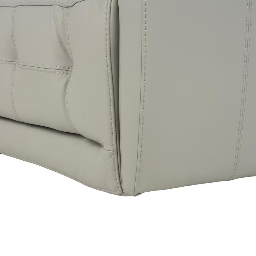 Graystone Gray Leather Power Reclining Sectional with 6PCS/3PWR alternate image, 11 of 12 images.