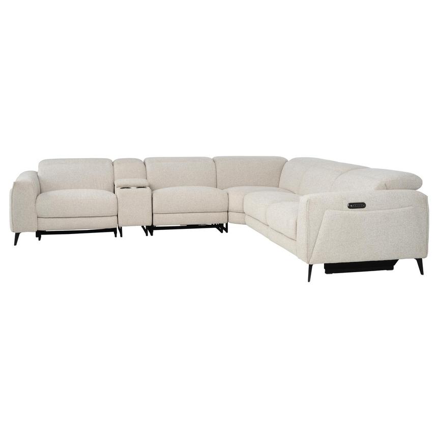 Luke Gray Power Reclining Sectional with 6PCS/3PWR alternate image, 3 of 12 images.
