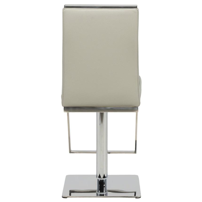 Hyde Light Gray Leather Adjustable Stool  alternate image, 7 of 12 images.