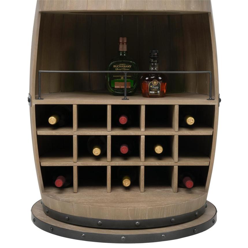 Broc Natural Swivel Wine Rack | El Dorado Furniture