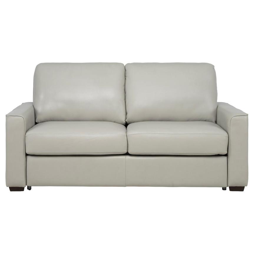 Josh Silver Full Leather Sleeper main image, 1 of 10 images.