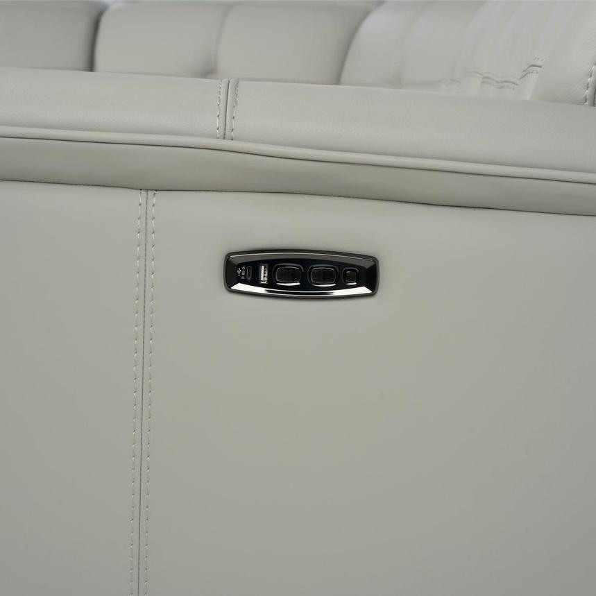 Graystone Gray Home Theater Leather Seating with 5PCS/2PWR alternate image, 11 of 11 images.