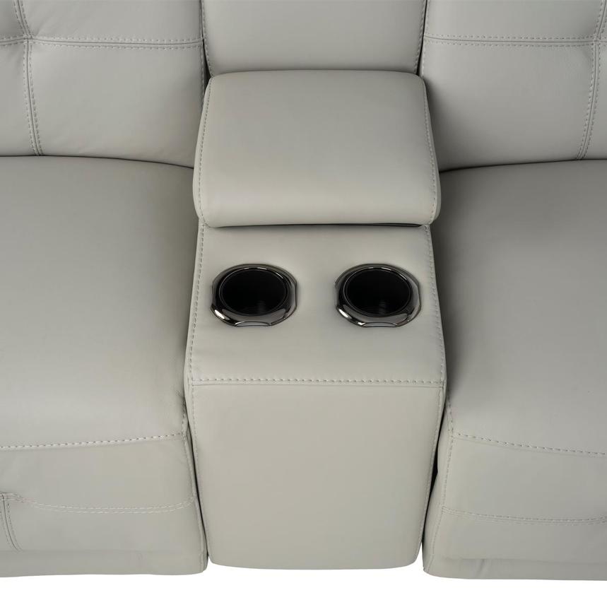 Graystone Gray Home Theater Leather Seating with 5PCS/3PWR  alternate image, 5 of 11 images.