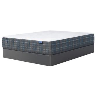 Salermo Gen2-Hybrid Plush Queen Mattress w/Regular Foundation by Carlo Perazzi