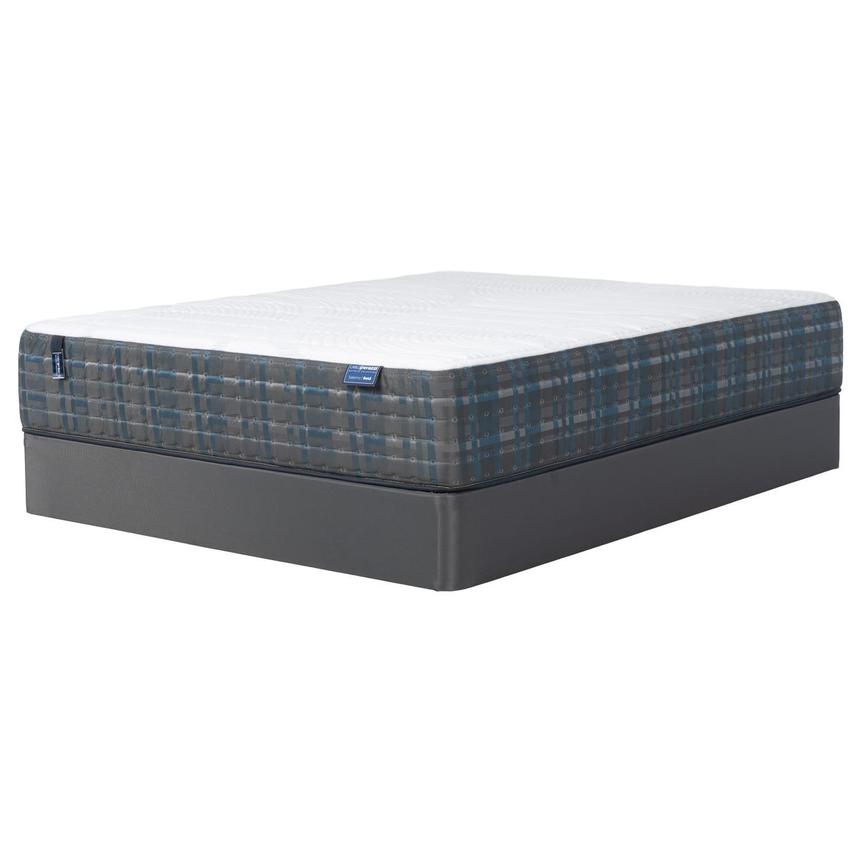 Salermo Gen2-Hybrid Plush Queen Mattress w/Regular Foundation by Carlo Perazzi  main image, 1 of 4 images.