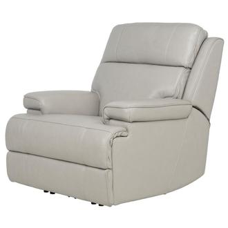 Alex Gray Leather Power Recliner