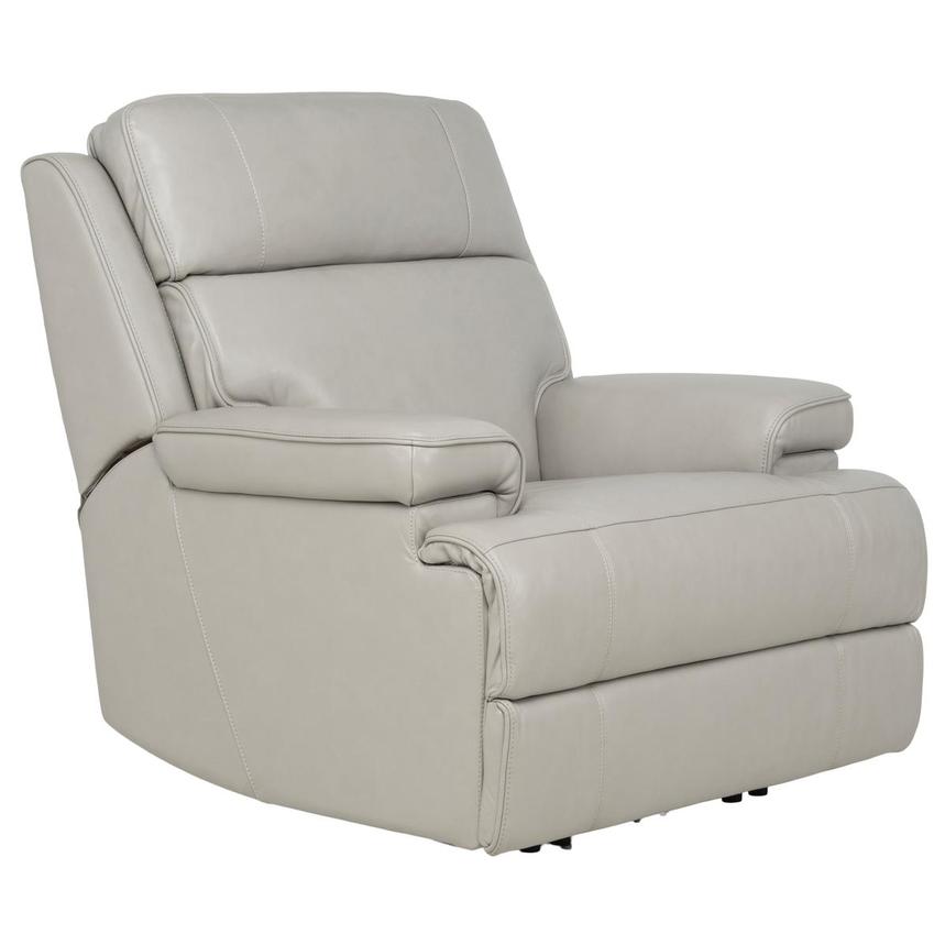 Alex Gray Leather Power Recliner alternate image, 3 of 12 images.