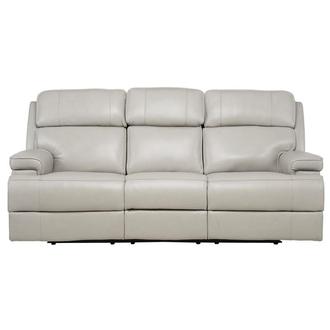 Alex Gray Leather Power Reclining Sofa