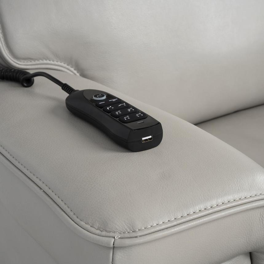 Alex Gray Leather Power Reclining Sofa alternate image, 11 of 12 images.
